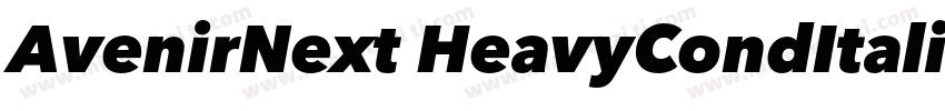 AvenirNext HeavyCondItalic字体转换